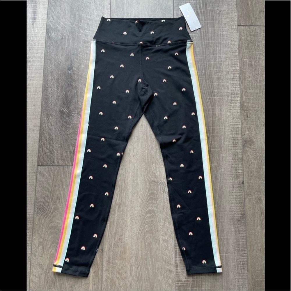 Spiritual Gangster Perfect High Waist Leggings in Black Rainbow - Picture 2 of 8